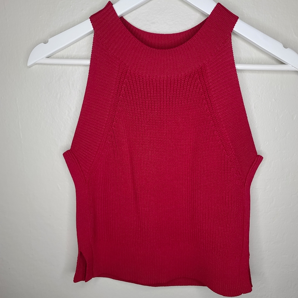 Aritzia Wilfred Crevia High Neck Knit Top